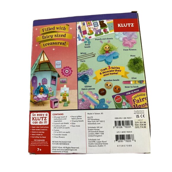 Klutz Enchanted Fairy House Book and Activity Set NEW SEALED Crafts Fairies Girl - Picture 2 of 3